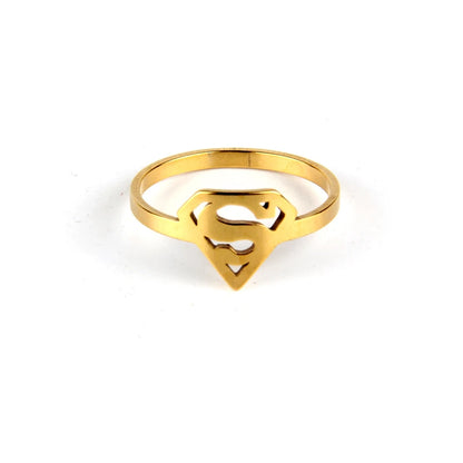 Stainless Steel Superman Ring