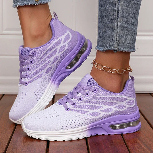 Women's Breathable Air Cushion Platform Sneakers