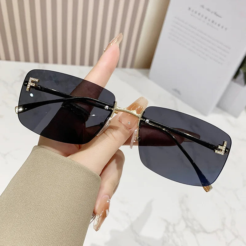 New Trend Rimless Sunglasses