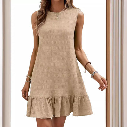 Breezy Ruffle-Hem Shift Dress