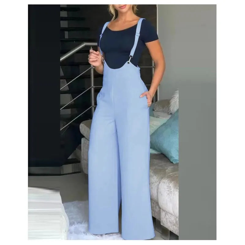 Elegant Spring Suspender Jumpsuit