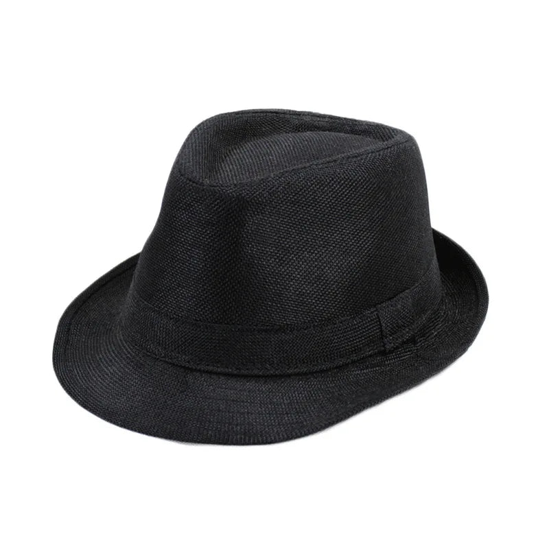 Classic Linen Fedora Hat