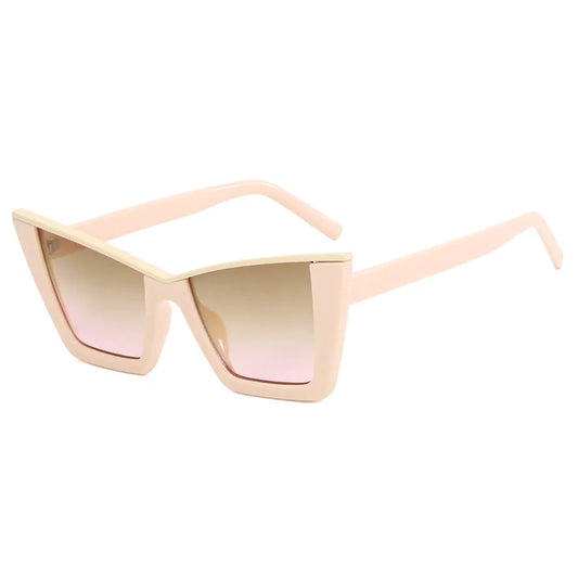 Oversized Bar Cat Eye Sunglasses