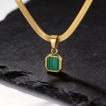 Stonecraft Herringbone Pendant Necklace