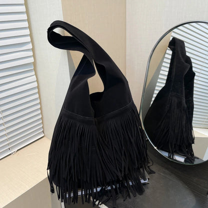 The Muse Soft Fringe Hobo Bag