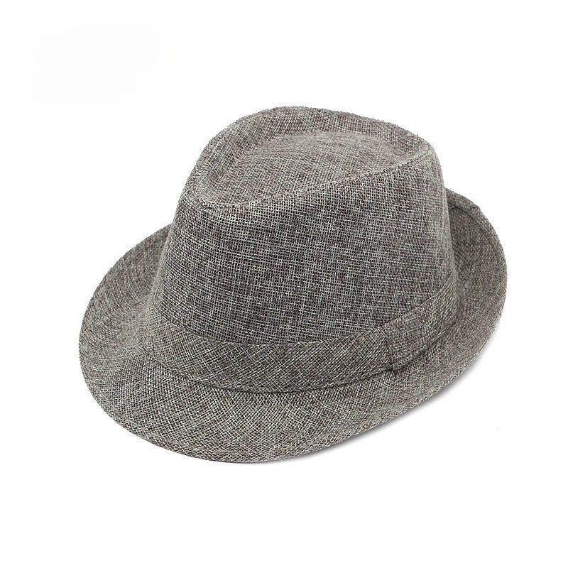 Classic Linen Fedora Hat
