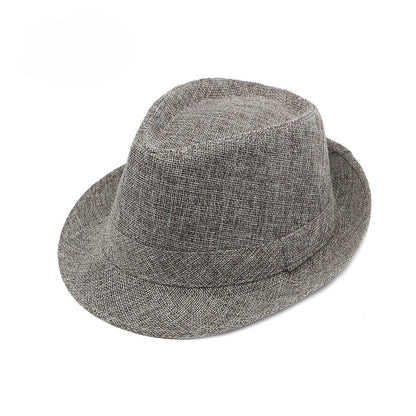 Classic Linen Fedora Hat