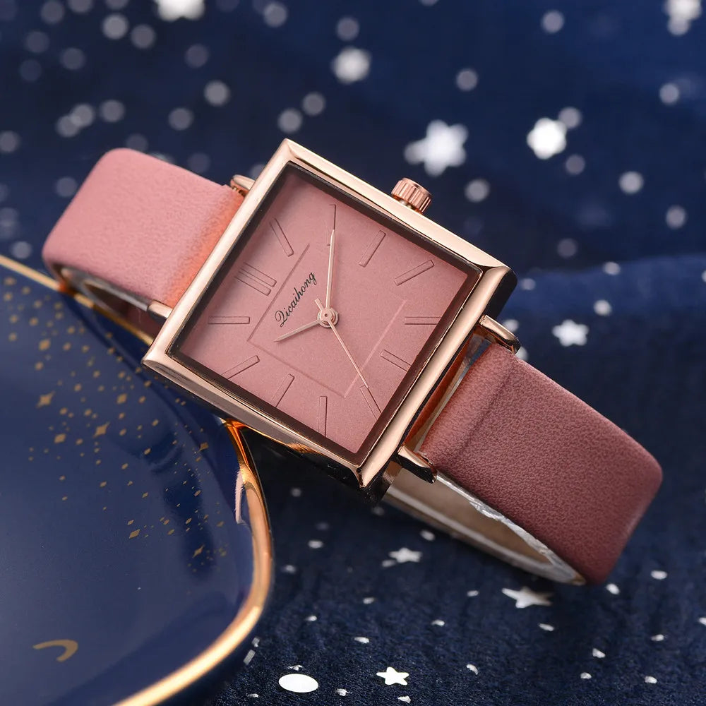 Square Fashion Luxury Ladies Watch
