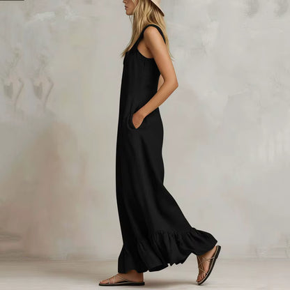 Aurora Ruffle Wide Leg Jumpsuit