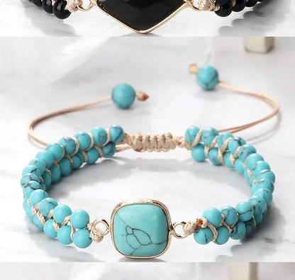 Handmade Natural Stone Beaded Bracelet