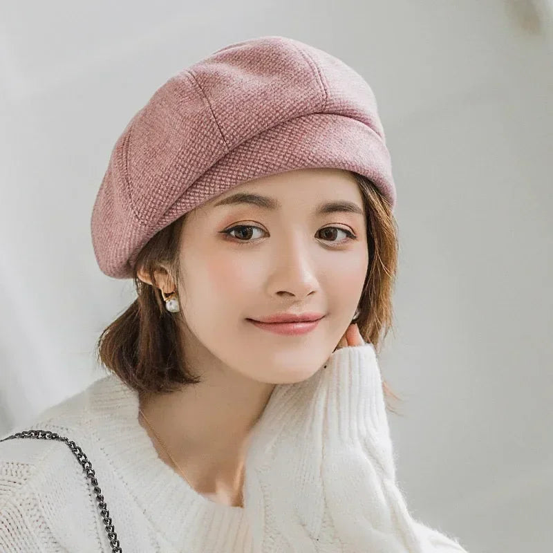 Elegant Winter Wool Beret