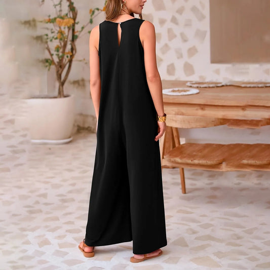 Chic Sleeveless Casual Jumpsuit