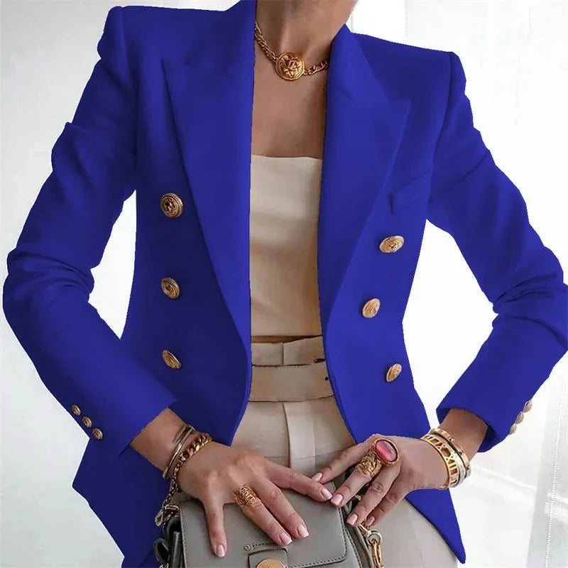 Elegant Single-Button Women's Blazer