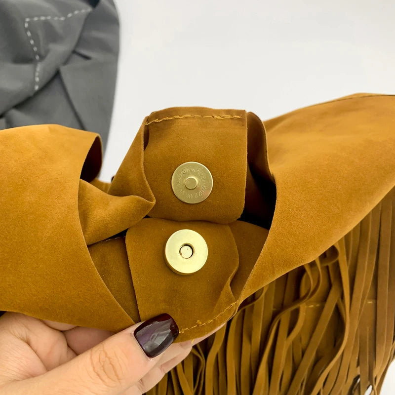 The Muse Soft Fringe Hobo Bag