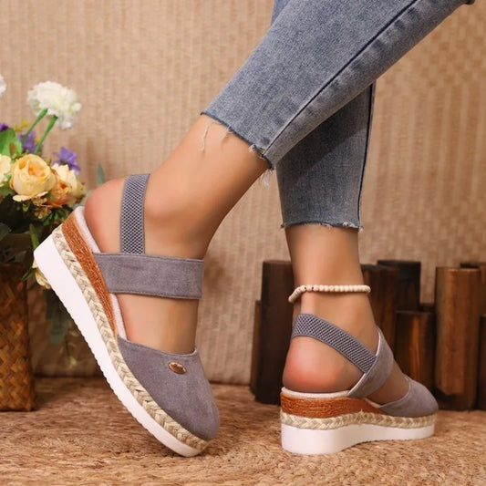 Espadrille Wedge Platform Sandals