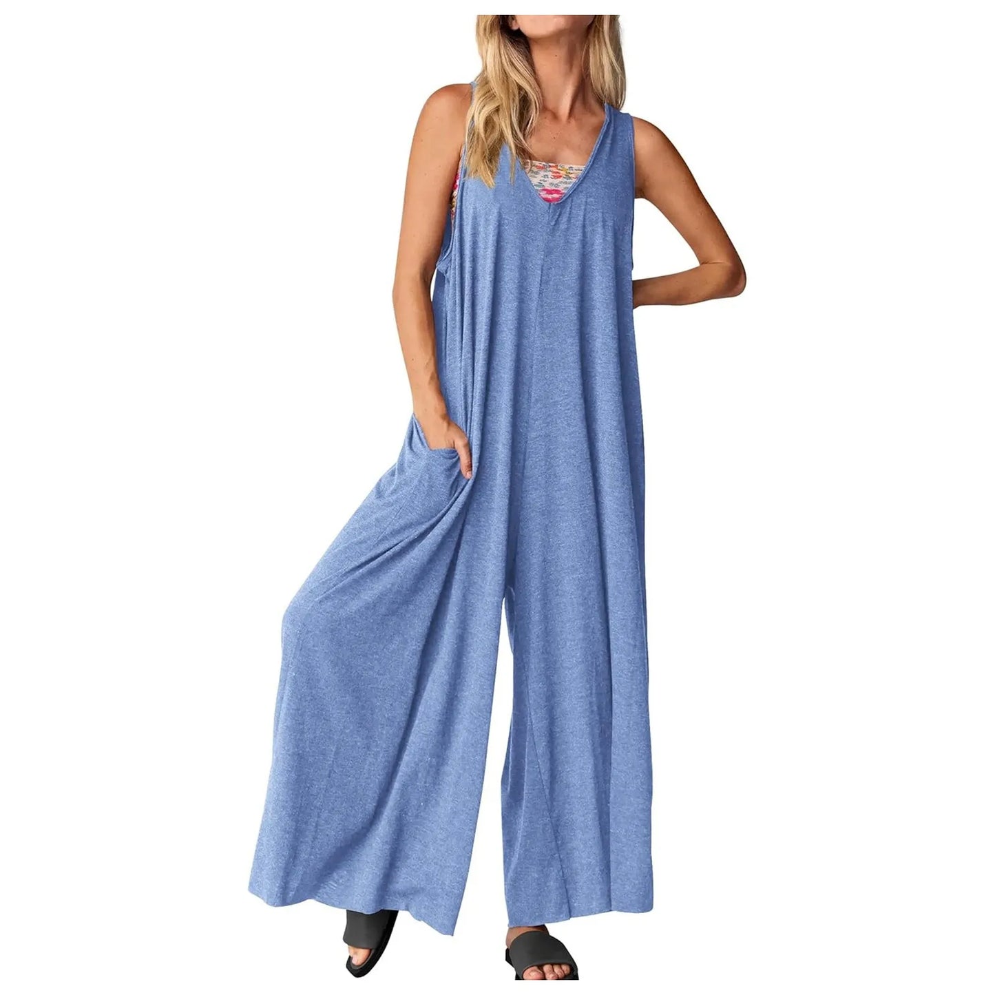 Chic Sleeveless Casual Jumpsuit