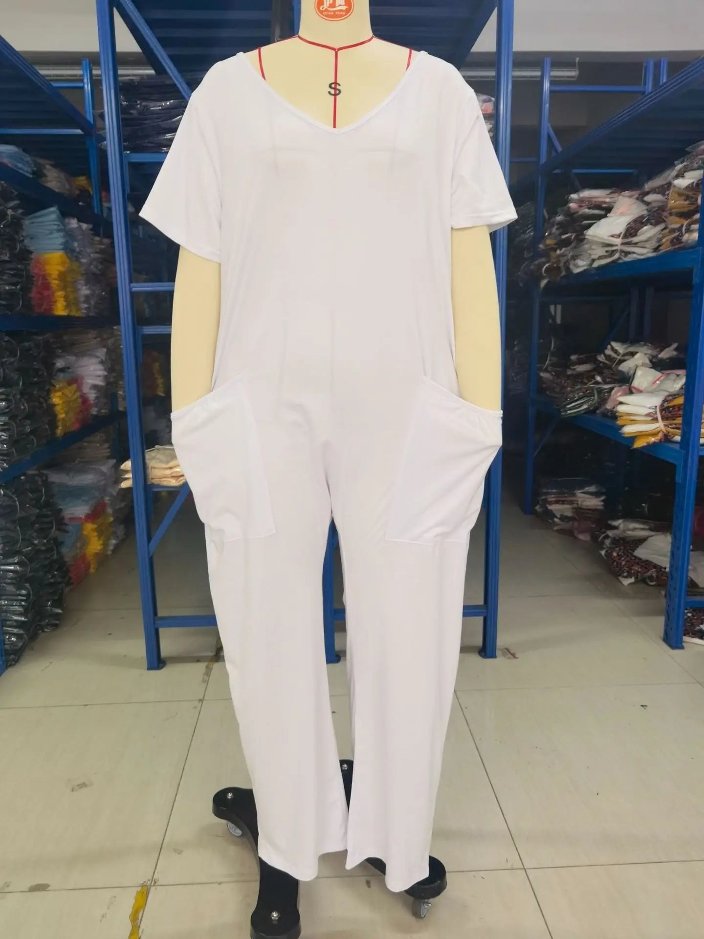Women's Casual Baggy Pocket Jumpsuit