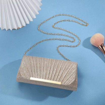 Luxury Shimmer Envelope Clutch