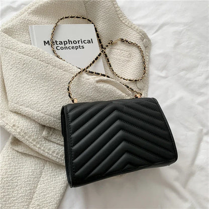 The Chevron Chain Crossbody Bag