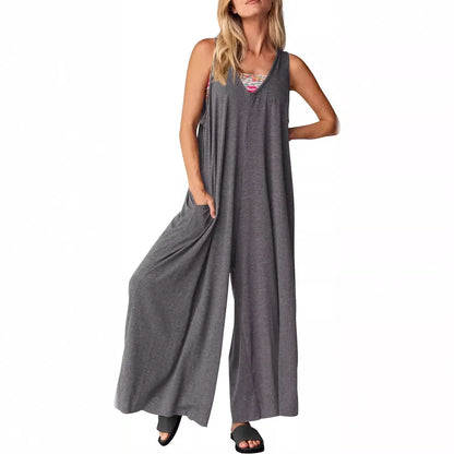 Chic Sleeveless Casual Jumpsuit