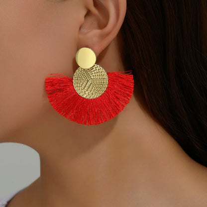 Bohemian Tassel Statement Earrings