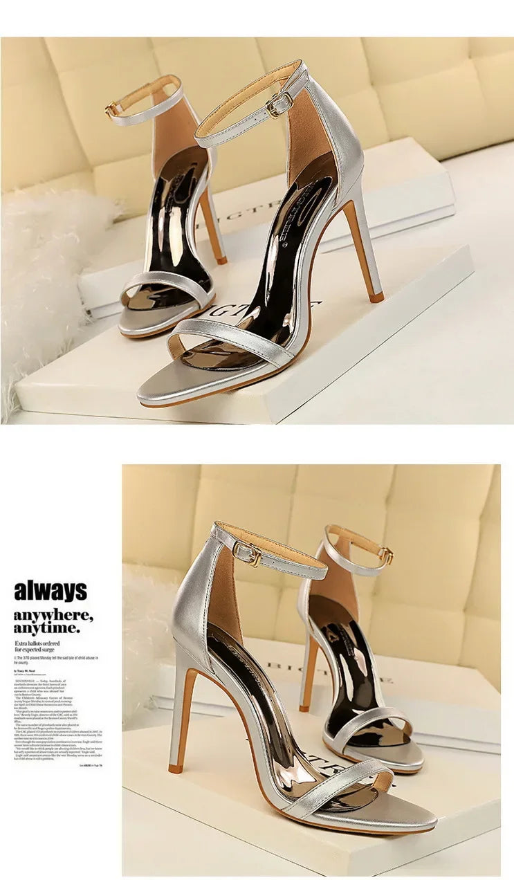 Elegant Ankle Strap Heels