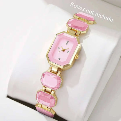 Elegant Women Rectangle Dial Watch