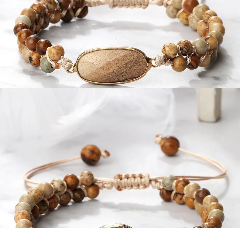 Handmade Natural Stone Beaded Bracelet