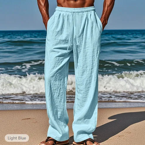Men's Linen Casual Drawstring Pants