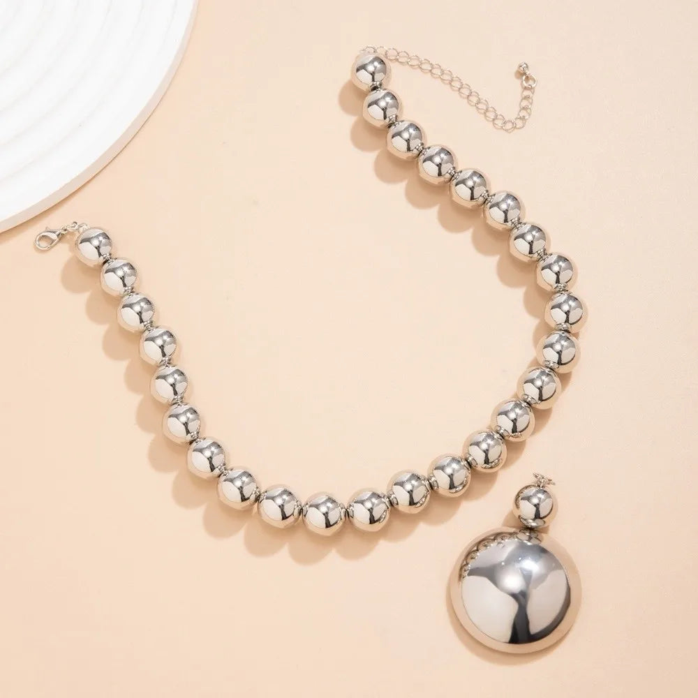 Chunky Ball Chain Necklace & Earring Set