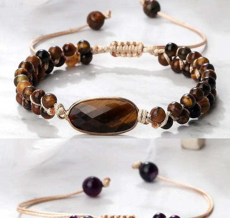 Handmade Natural Stone Beaded Bracelet
