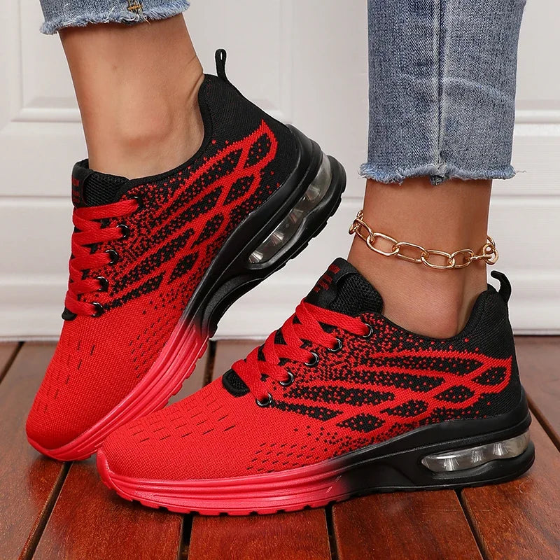 Women's Breathable Air Cushion Platform Sneakers