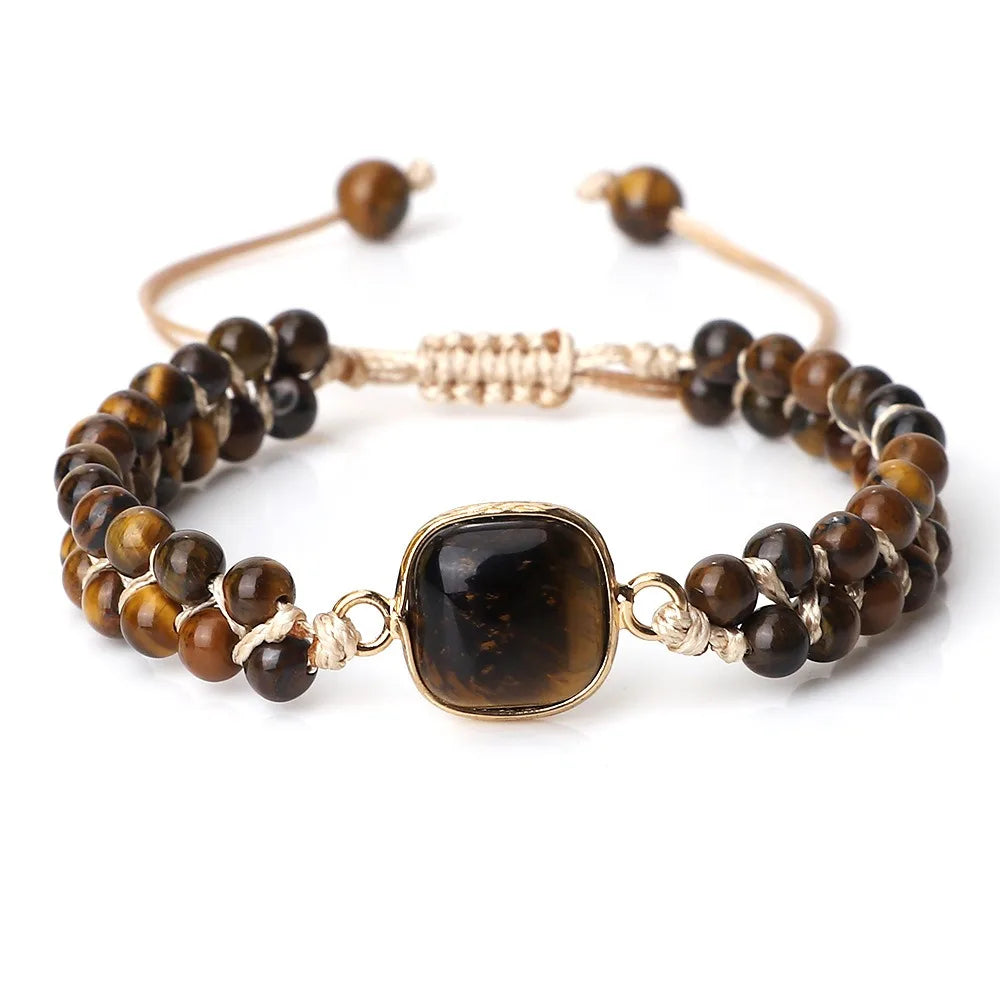 Handmade Natural Stone Beaded Bracelet