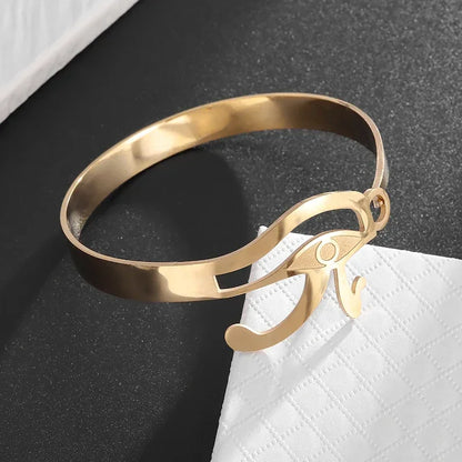 Polished Steel Open Cuff Bangle