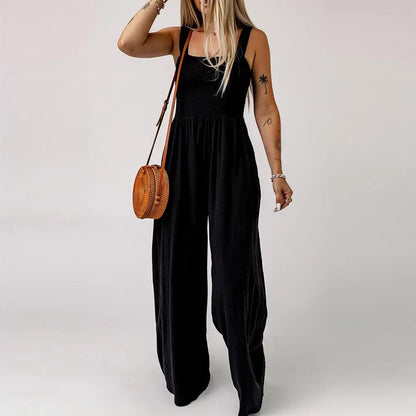 Women's Square Neck Wide Leg Jumpsuit