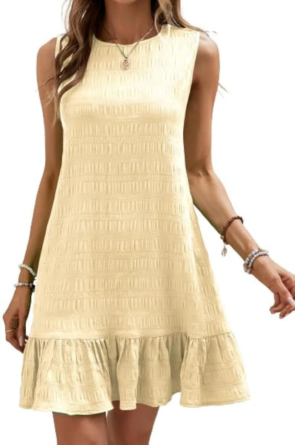 Breezy Ruffle-Hem Shift Dress