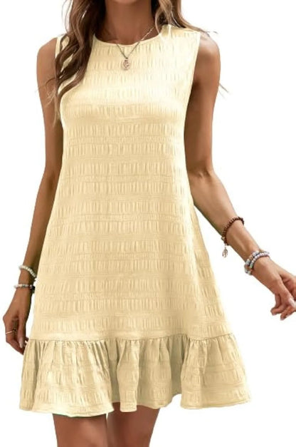 Breezy Ruffle-Hem Shift Dress