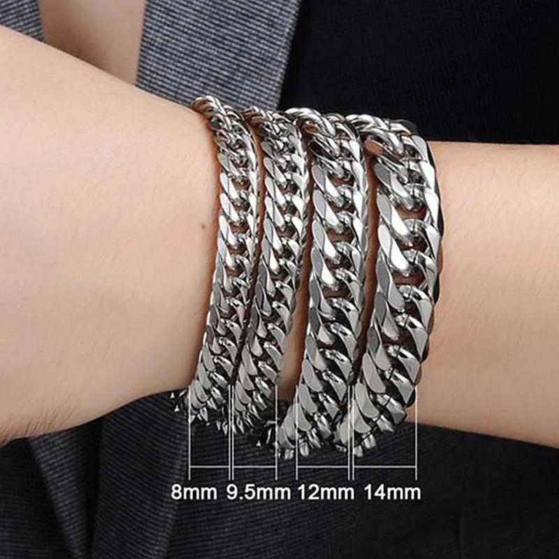 Men's Stainless Steel Cuban Link Bracelet