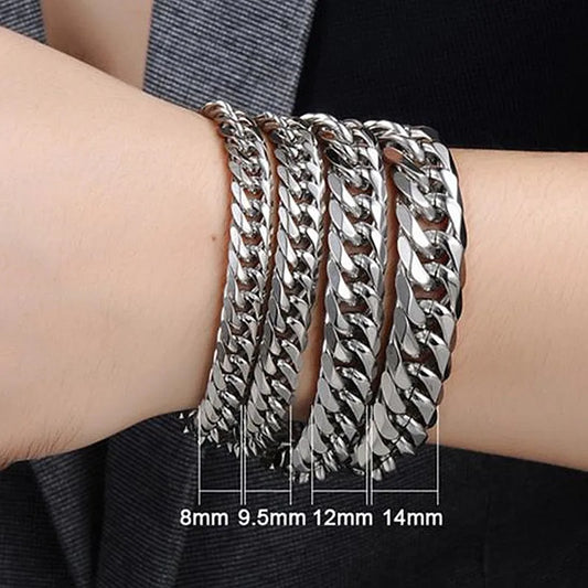Men's Stainless Steel Cuban Link Bracelet