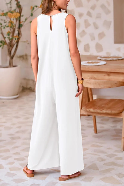 Chic Sleeveless Casual Jumpsuit