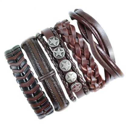Multilayer Men's Leather Bracelets