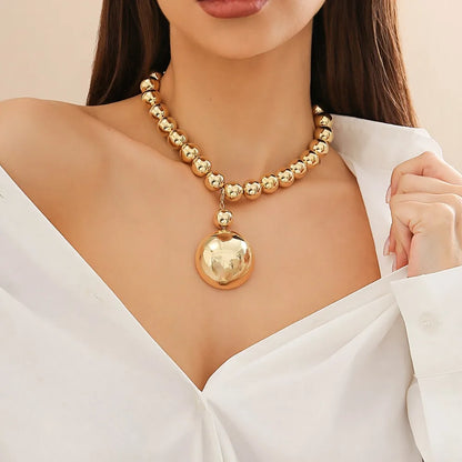 Chunky Ball Chain Necklace & Earring Set