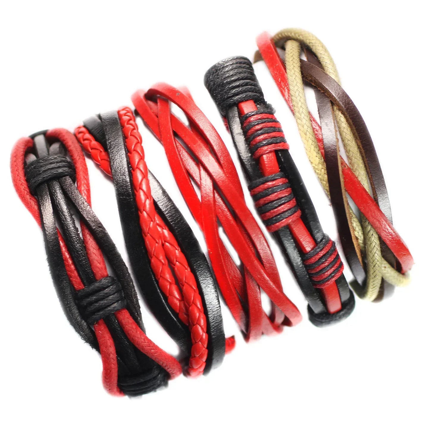 Multilayer Men's Leather Bracelets