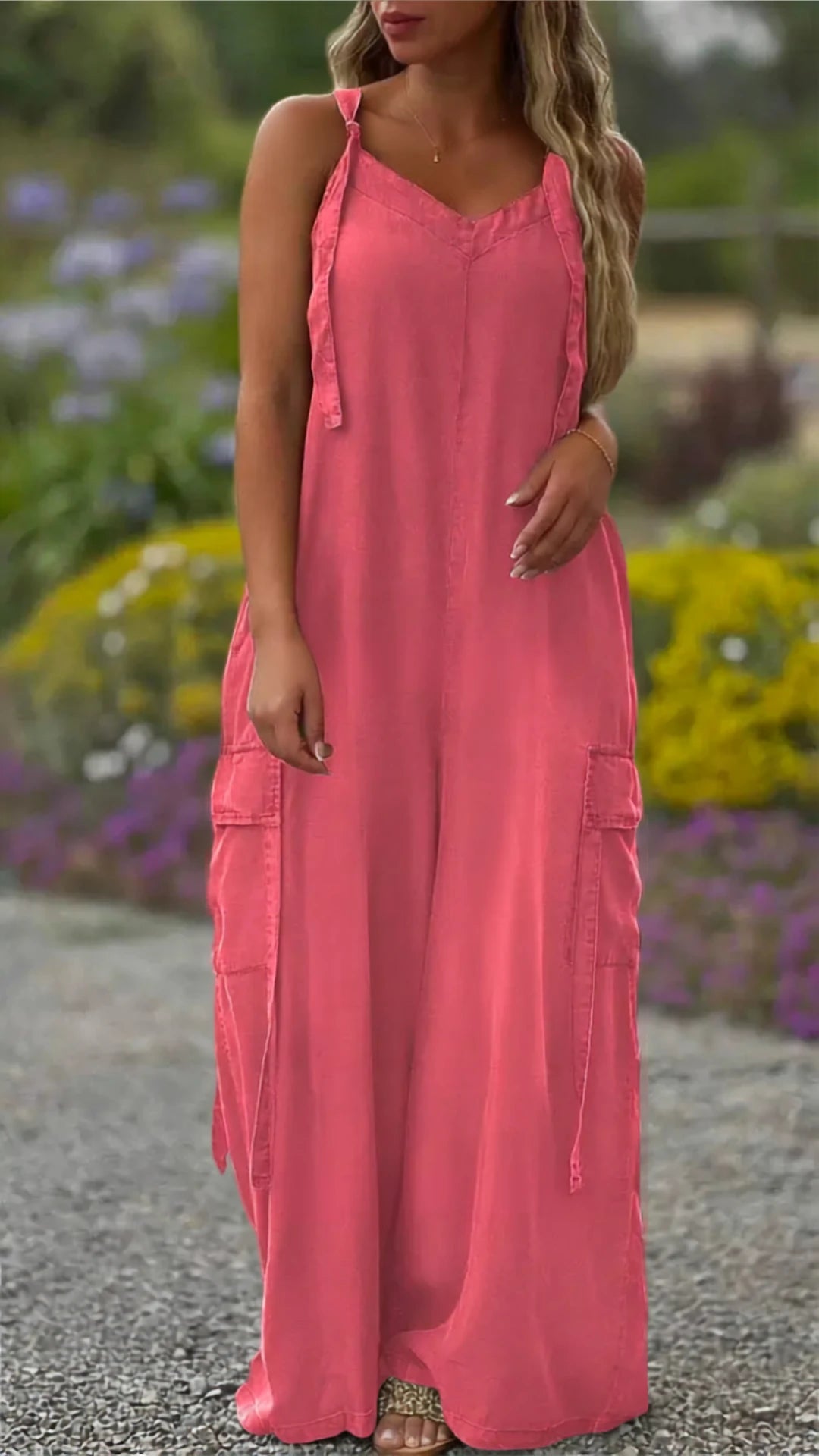 Boho Casual Wide Leg Jumpsuit