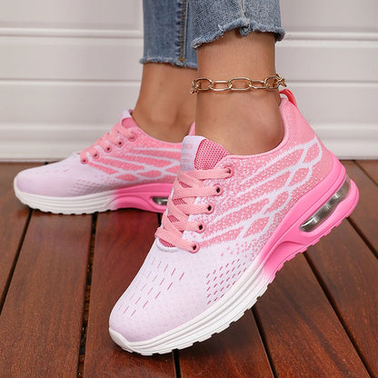 Women's Breathable Air Cushion Platform Sneakers