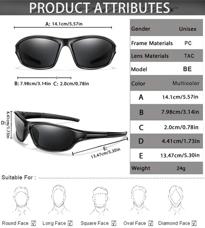  Apex Vision Polarized Sports Sunglasses