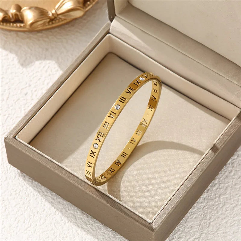 Roman Numeral Statement Bracelet