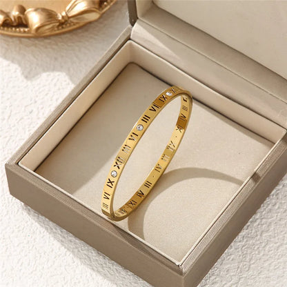 Roman Numeral Statement Bracelet