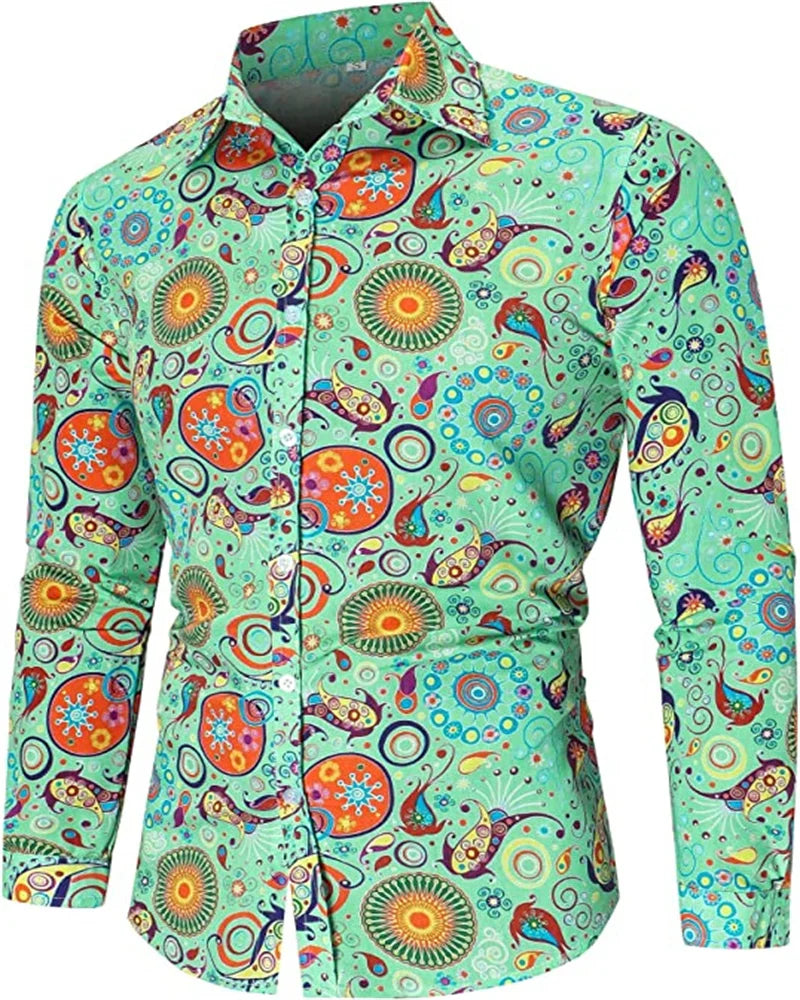 Floral Vintage Dress Shirt
