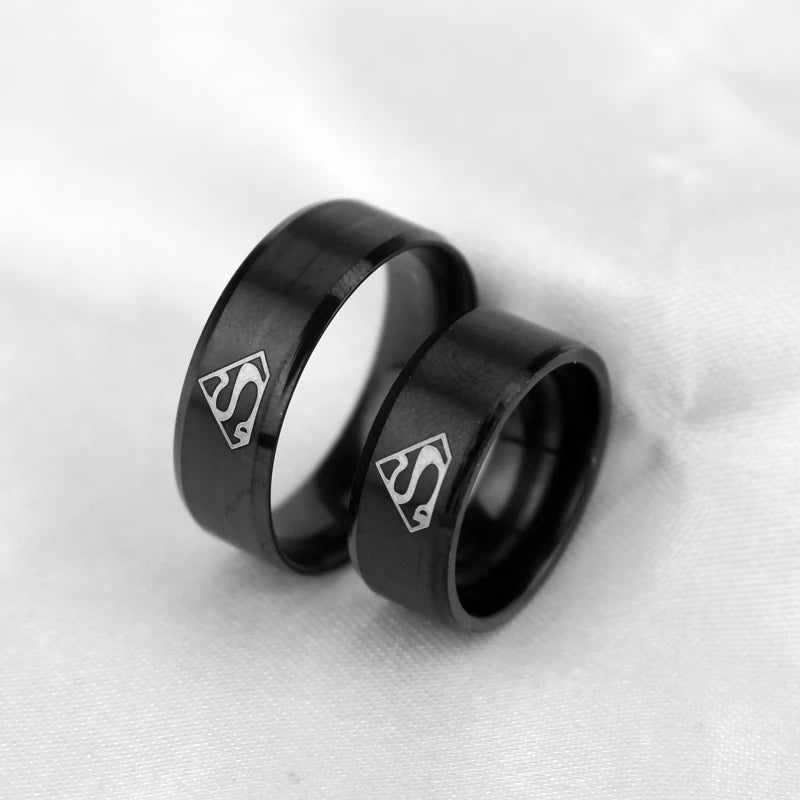 Stainless Steel Superman Ring